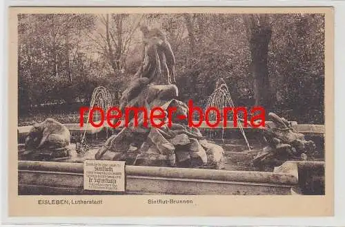 76856 Ak Lutherstadt Eisleben Sintflut Brunnen um 1920