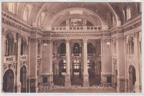 05600 Studentika Ak Leipzig Universität Wandelhalle Westseite um 1910