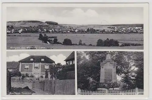 80580Mehrbild Ak Bürgeln bei Marburg Lahn Kaufhaus Hentrich usw. um 1939