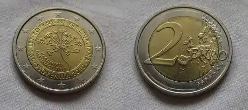 2 Euro Gedenkmünze Slowenien "Botanischer Garten" 2010 Stgl.  (159390)