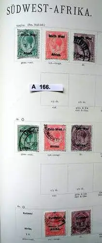 kleine Briefmarkensammlung Südwestafrika ab 1923