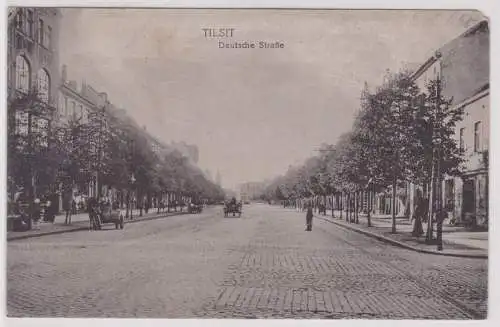 32677 Feldpost Ak Tilsit Sowetsk Deutsche Strasse 1917