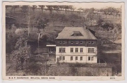 02390 Ak D.A.F. Gauschule - Bielatal sächs. Schweiz 1937