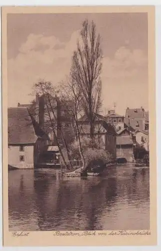 43229 Ak Erfurt Breitstrom Blick von der Kasinobrücke um 1920