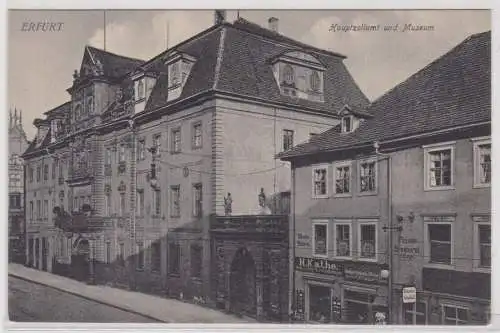 31693 Ak Erfurt Hauptzollamt am Museum um 1910