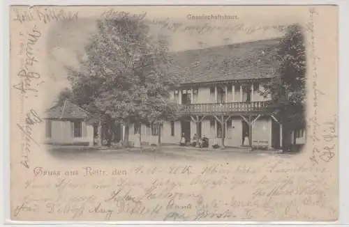 19834 Ak Gruß aus Reitz Redzikowo in Pommern Gesellschaftshaus 1900