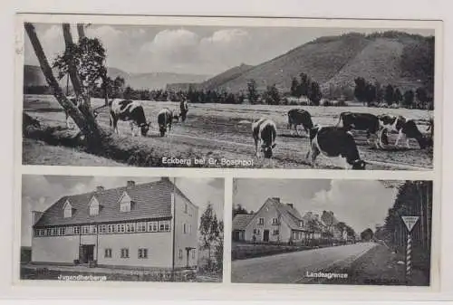 94458 Mehrbild Ak Eckberg bei Gr.Boschpol in Pommern Landesgrenze usw. 1939