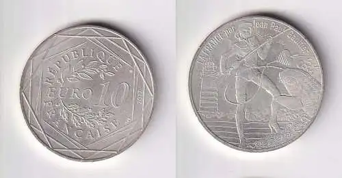 10 Euro Silber Gedenkmünze Frankreich 2017 JEAN PAUL GAULTIER (141718)