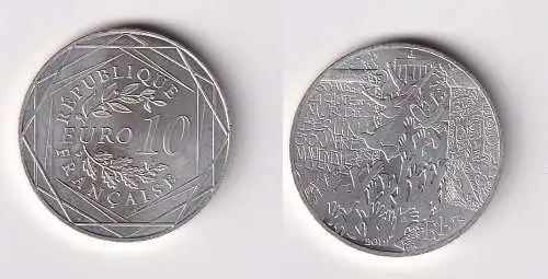 10 Euro Silber Gedenkmünze Frankreich 2019 , Mauerfall In Berlin (147148)