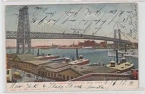 62100 Ak New York Williamsburg Bridge 1906