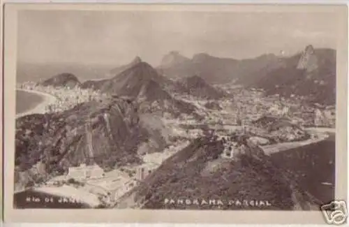 12477 Ak Rio de Janeiro Brasilien Panorama Parcial 1955