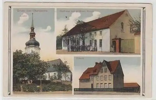 34759 Mehrbild Ak Gruss aus Oberbeuna Gasthaus zur goldenen Krone u.a. um 1920