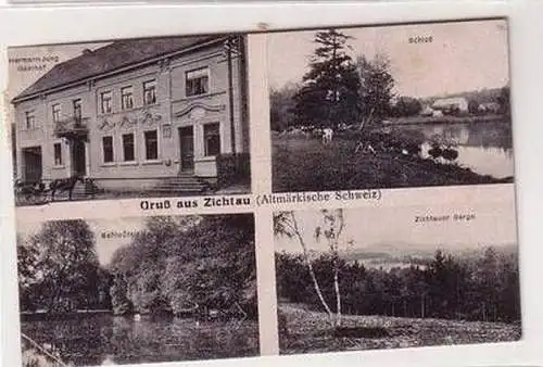 56428 Mehrbild Ak Gruß aus Zichtau Altmärkische Schweiz 1919