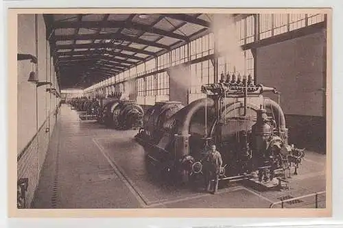 70191 Ak Kraftwerk Golpa Zschornewitz Elektrowerke A.-G. Maschinenhalle um 1930