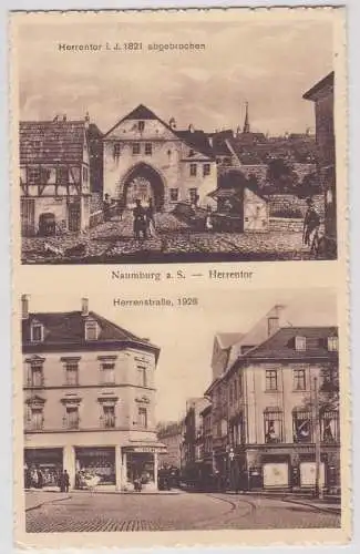 15916 Mehrbild Ak Naumburg a.S. Herrentor 1821 und 1928