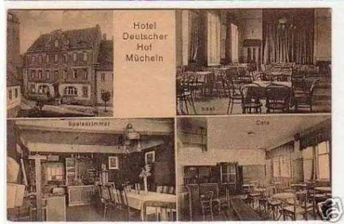 32963 Mehrbild Ak Mücheln Hotel Deutscher Hof um 1920