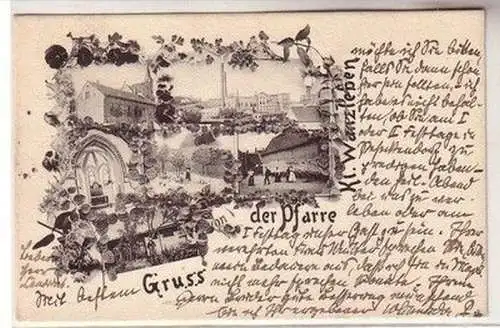 58780 Mehrbild Ak Gruß von der Pfarre Klein-Wanzleben 1913