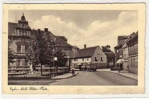 60860 Ak Egeln Stadtansicht mit Bäckerei 1934