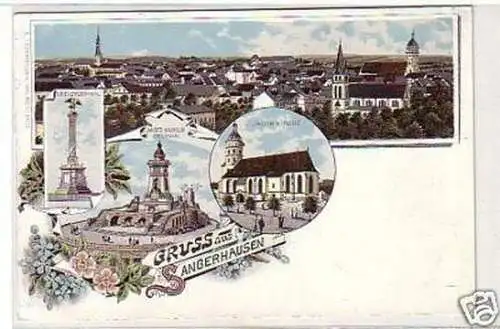 31846 Ak Lithographie Gruß aus Sangerhausen um 1910