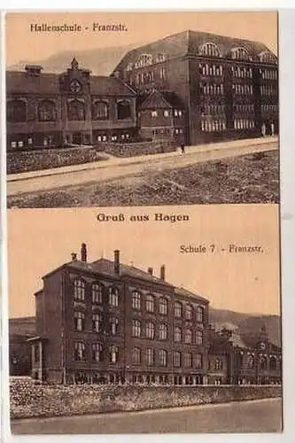 41368 Mehrbild Ak Gruß aus Hagen Franzstrasse um 1920