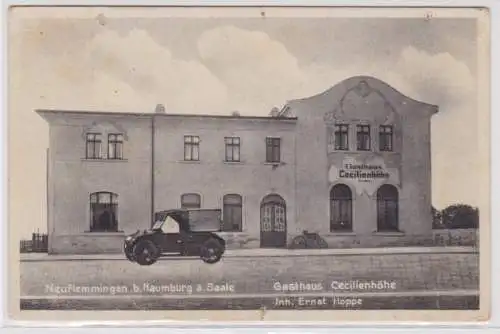 98874 Ak Neuflemmingen bei Naumburg Gasthaus Cecilienhöhe 1930