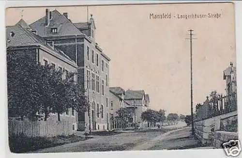 33921 Ak Mansfeld Langerhäuser Strasse um 1910