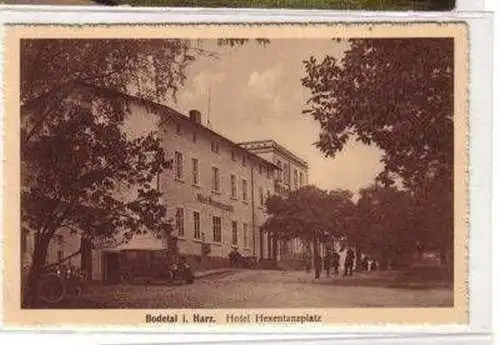 49303 Ak Bodetal im Harz Hotel Hexentanzplatz um 1930