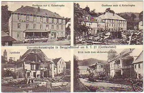 15949 AK Unwetterkatastraphe in Berggießhübel um 1920