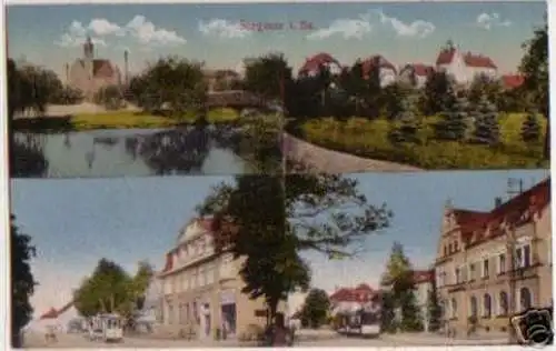 10498 AK Siegmar in Sachsen Postamt Schloss um 1920