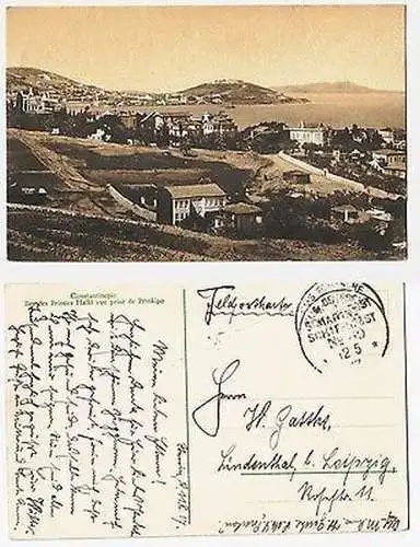 66417 Ak mit Feldpoststempel Türkei MSP Nr.69 SMS Breslau 1917