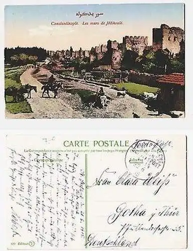 66436 Ak mit Feldpoststempel Türkei MSP Nr.14 SMS General 1915