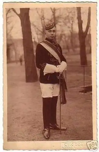 schöne Ak Studentika Student in Uniform um 1920