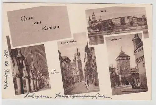 67938 Mehrbild Feldpost Ak Gruß aus Krakau 1941