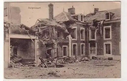 55346 Feldpost Ak Guignicourt Frankreich France Zerstörungen 1. Weltkrieg 1915