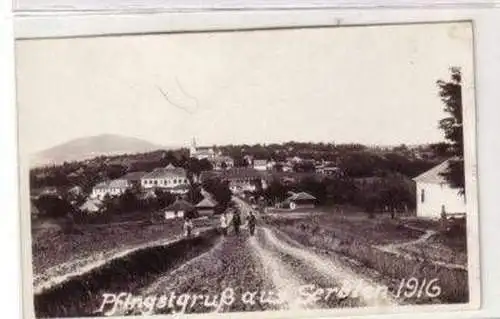 49501 Foto Ak Pfingstgruß aus Serbien 1916