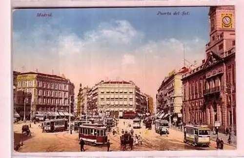 44853 Ak Madrid Spanien Puerta del Sul um 1910