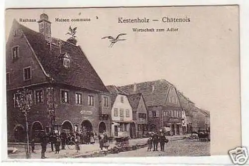 33719 Ak Kestenholz Châtenois Wirtschaft zum Adler 1909