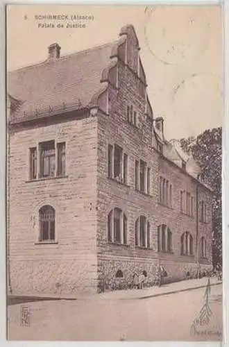 07463 Ak Schirmeck im Elsass Palais de Justice 1929