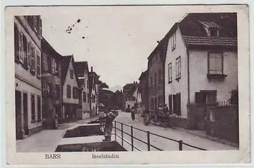 45615 Feldpost Ak Barr Elsass Inselstaden 1915