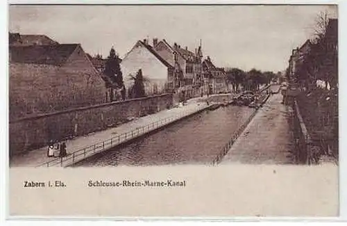 45327 Ak Zabern i. Els. Schleusse Rhein-Marne-Kanal 1916