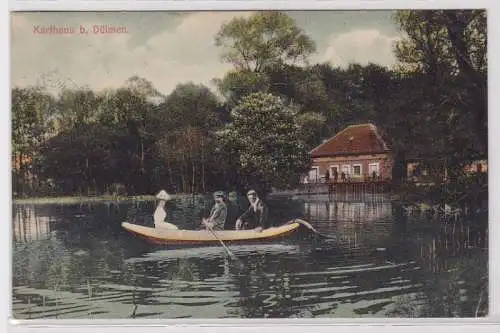 88953 Ak Karthaus bei Dülmen mit Ruderboot 1909