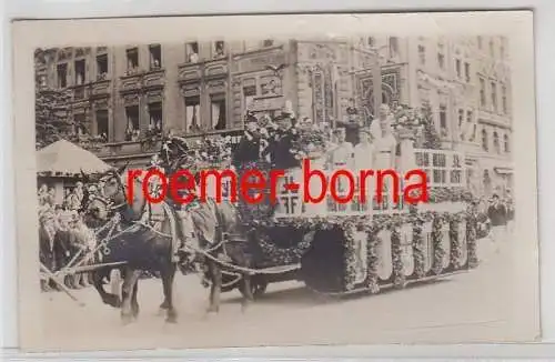 73099 Foto Ak vom 14. Deutschen Turnfest in Köln Festwagen 1928