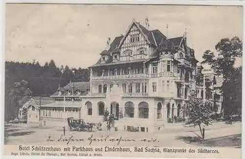 46443 Ak Bad Sachsa Hotel Schützenhaus 1906