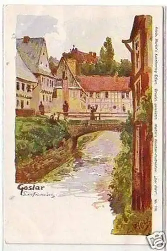 31935 Künstler Ak Goslar Liebfrauenberg um 1900