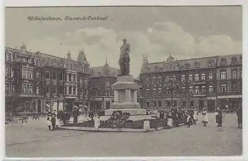 43878 Feldpost Ak Wilhelmshaven Bismack-Denkmal 1917