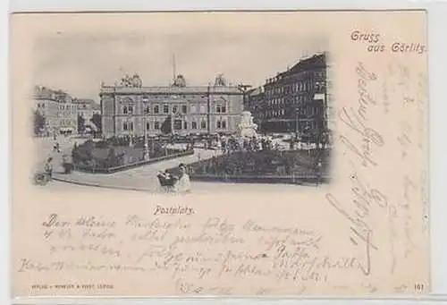 57657 Ak Gruss aus Görlitz Postplatz 1899