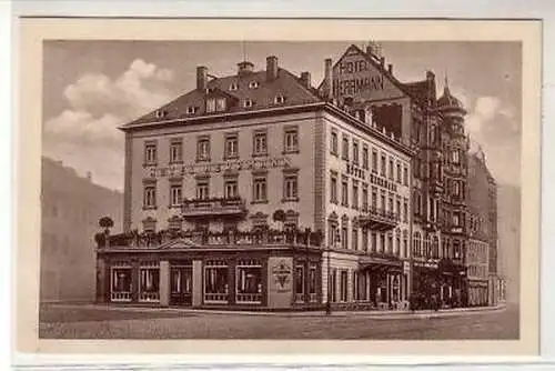 43615 Ak Chemnitz Hotel Herrmann um 1920