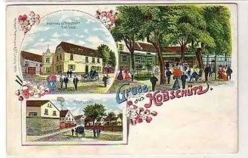 37149 Ak Lithographie Gruß aus Kobschütz Gasthaus 1906