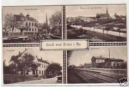 32634 Mehrbild Ak Gruß aus Erlau in Sachsen um 1910