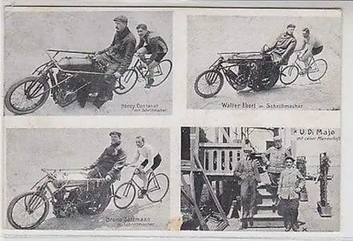 60714 Mehrbild Sport Ak Leipzig Radsport Steherrennen um 1910